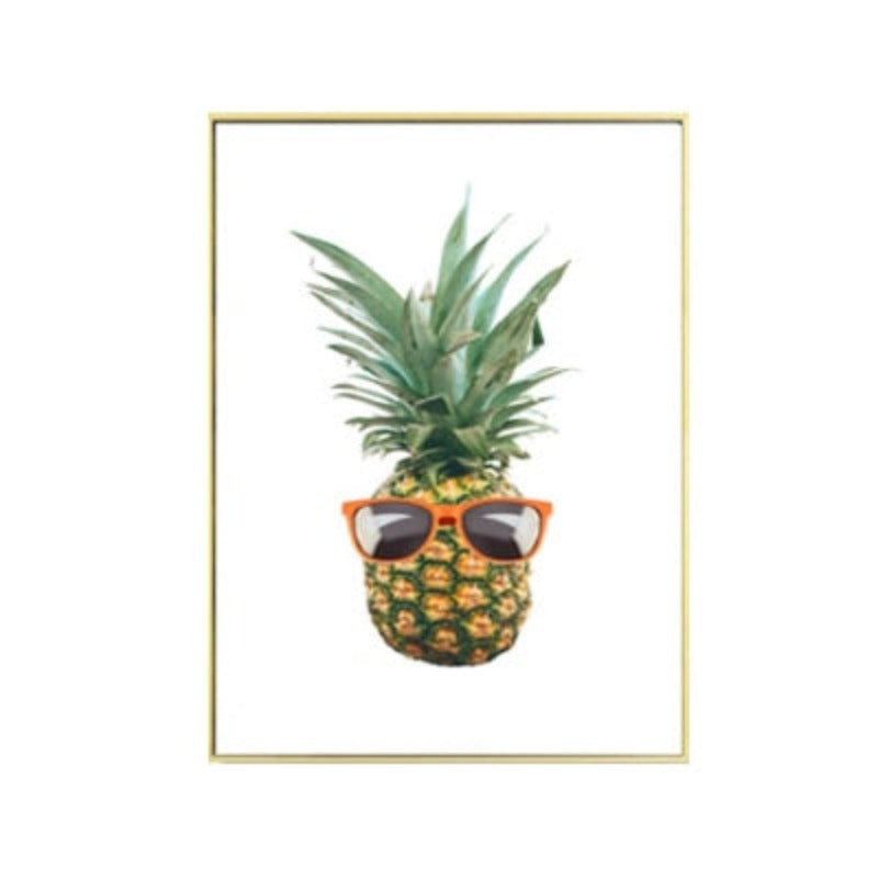 Frisk Ananas Musikk - Lerret Veggkunst Maleri