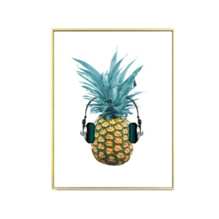 Frisk Ananas Musikk - Lerret Veggkunst Maleri