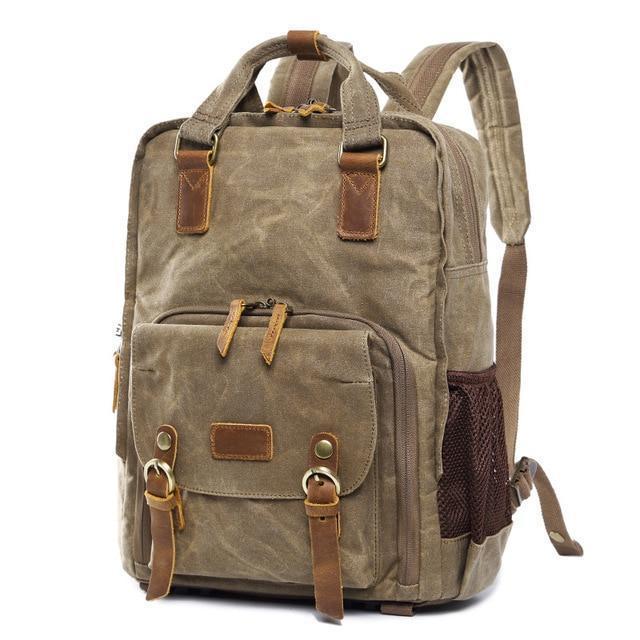 Skanto | Vanntett voksed canvas kamerarucksack