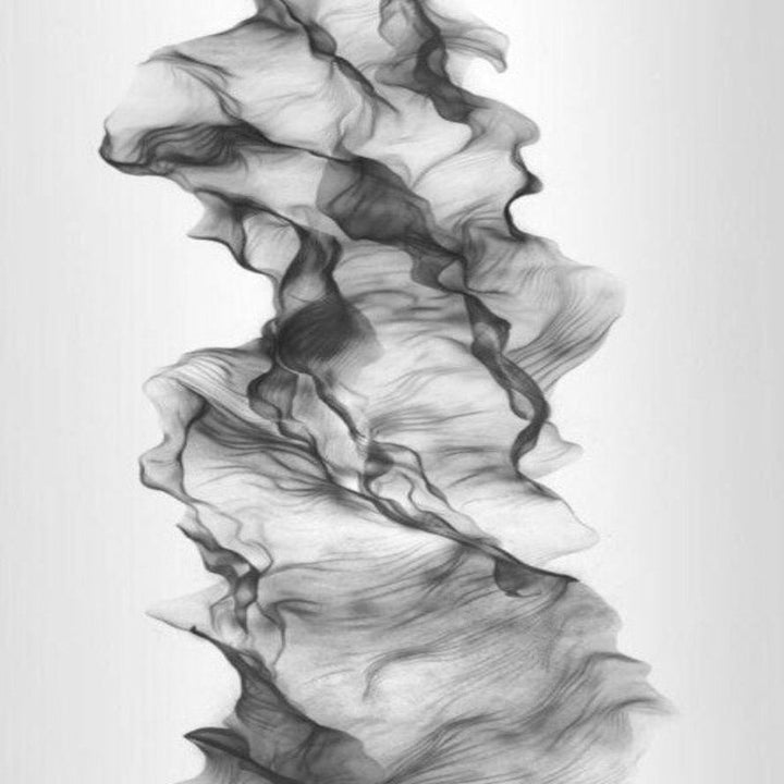 Abstract Black and White Dynamic Poster Ink Print Nordic - Canvas Wall Art Painting | Skanto