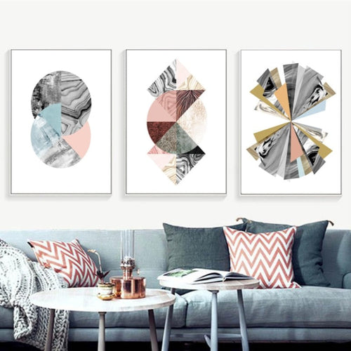 Abstract Aquarell - Lerret Veggkunst Maleri | Skanto