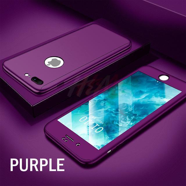 Skanto | 360 Full Protection Telefonveske For iPhone Med Frontglass Deksel