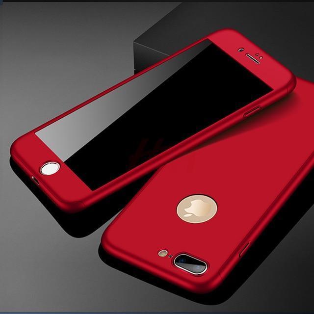 Skanto | 360 Full Protection Telefonveske For iPhone Med Frontglass Deksel