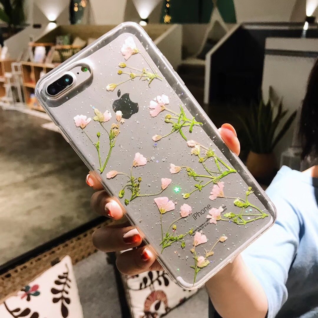 DaisyOats - Ekte tørkede blomster iPhone-deksel | Skanto
