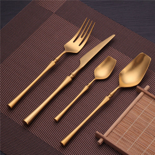 Venice Gold Rustfritt Stål Bestikksett | Skanto