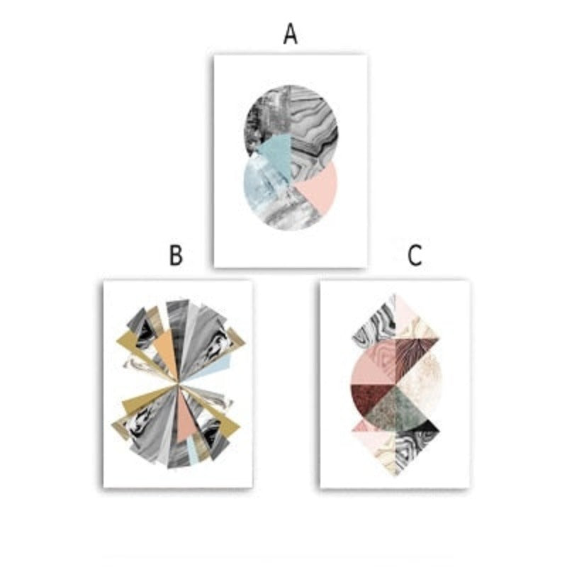 Abstract Aquarell - Lerret Veggkunst Maleri | Skanto