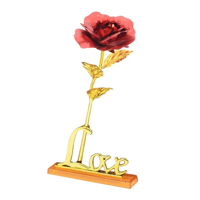 24 karat forgylt rose | Inkluderer sertifikat og luksuriøs gaveeleganse