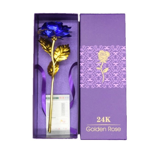 24 karat forgylt rose | Inkluderer sertifikat og luksuriøs gaveeleganse