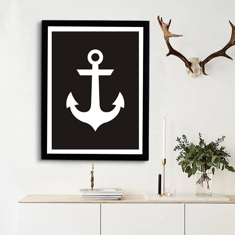 Anchor Canvas Painting - Canvas Wall Art Painting | Skanto
