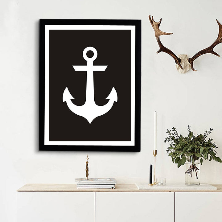 Anchor Canvas Painting - Canvas Wall Art Painting | Skanto