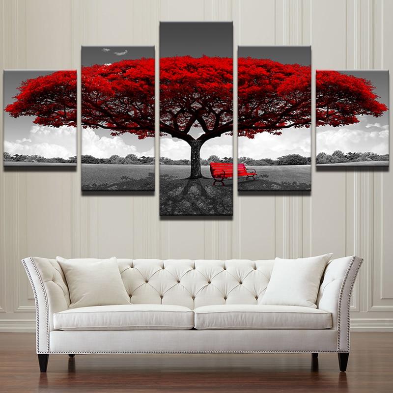 Roter Baum – Lærredbilde