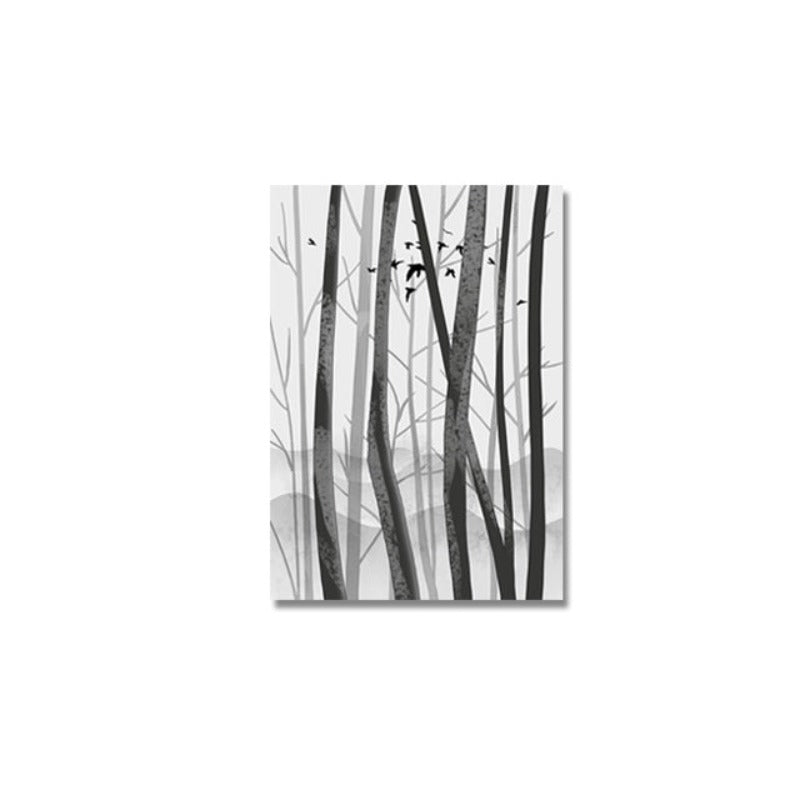 Abstract Woodland Nordic Wall Art Print - Canvas Wall Art Painting | Skanto