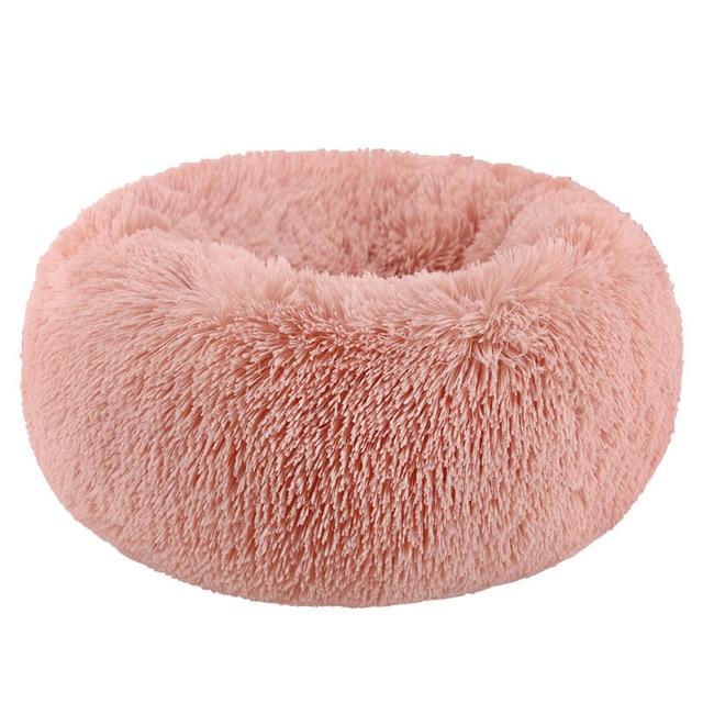 Mini - Rund P fluffy Plush Kattested | Skanto