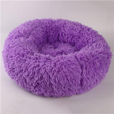 Mini - Rund P fluffy Plush Kattested | Skanto