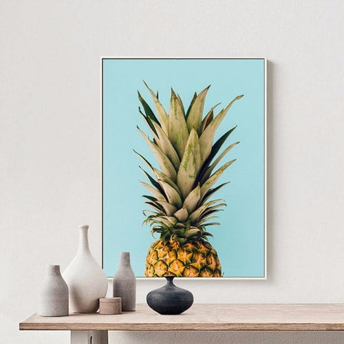 Bokstaver Ananas-lerret Veggkunst Maleri