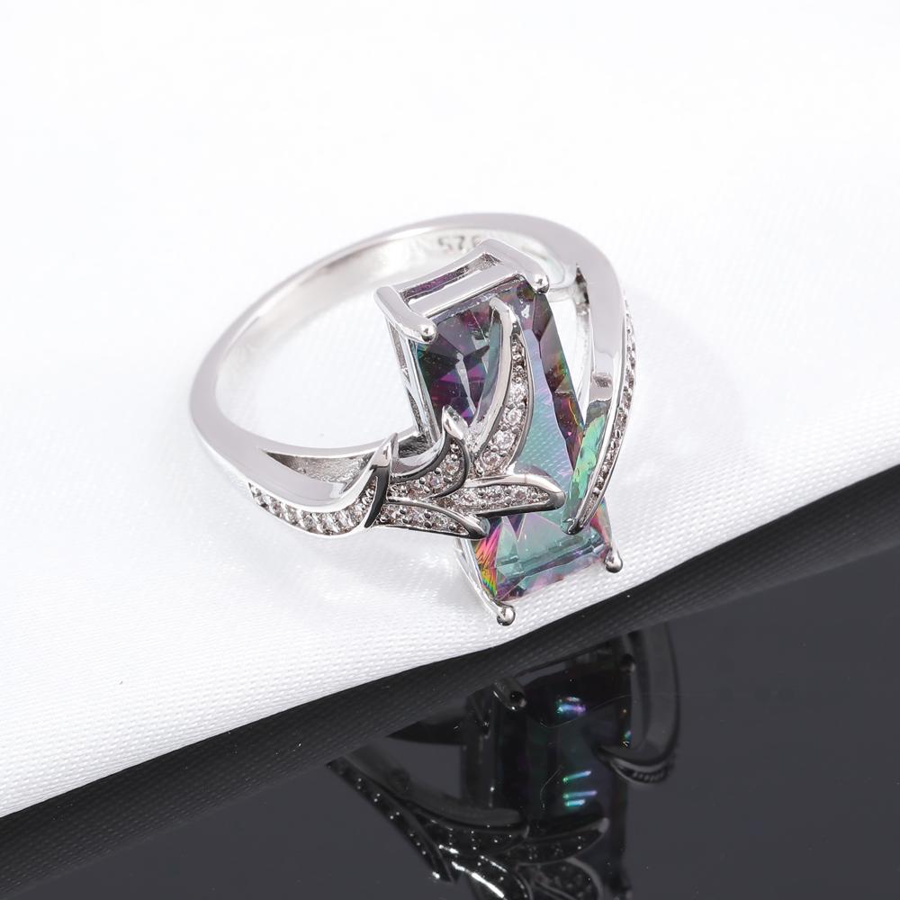 Mystic Topaz Sølvbelagt Ring | Skanto