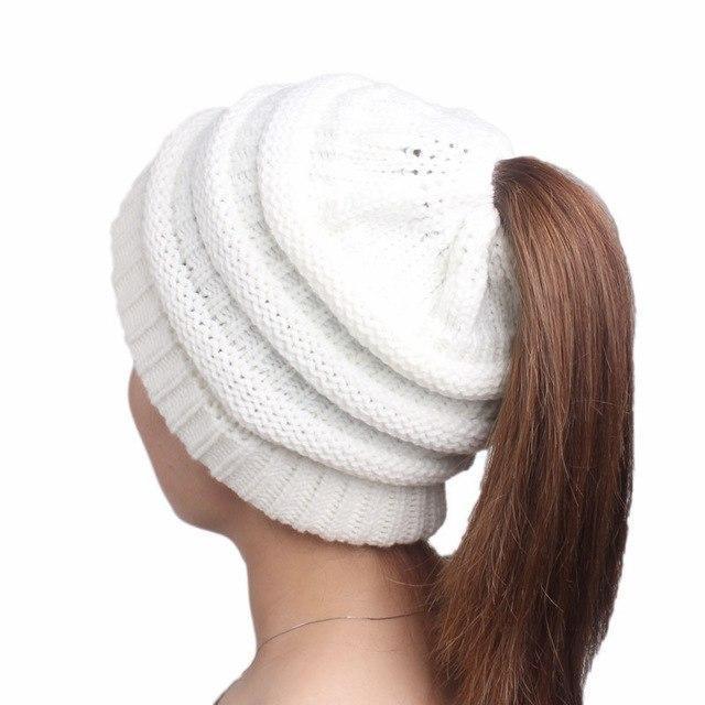 Skanto | Hestehale Beanie Hatt for Damer