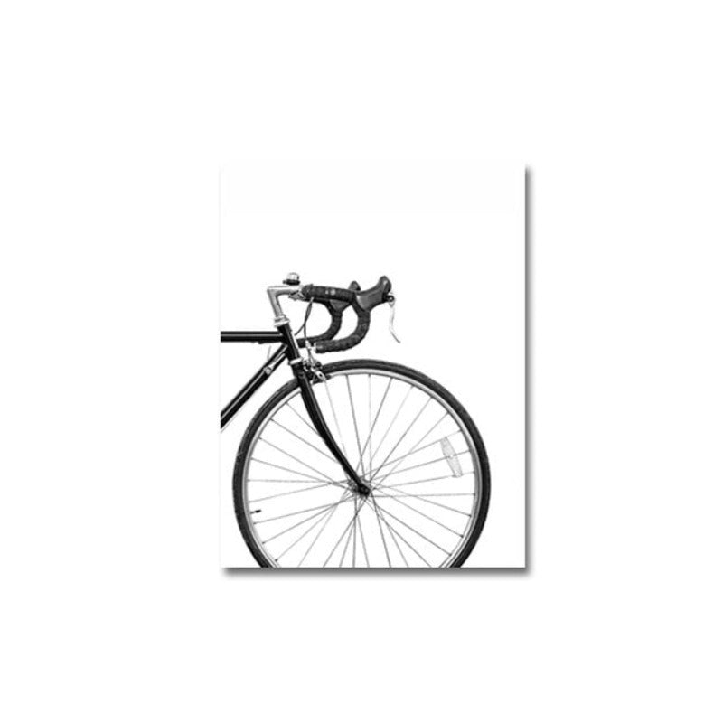 Minimalistisk sykkeltrykk - lerret veggkunst maleri
