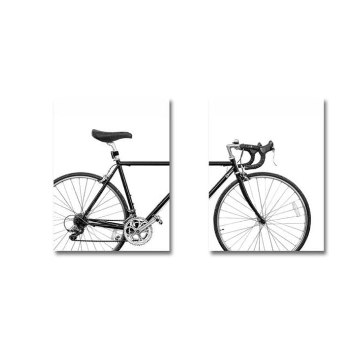 Minimalistisk sykkeltrykk - lerret veggkunst maleri