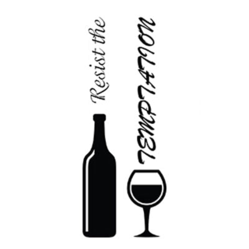 Minimalist Food Wine - Lerret Veggkunst Maleri