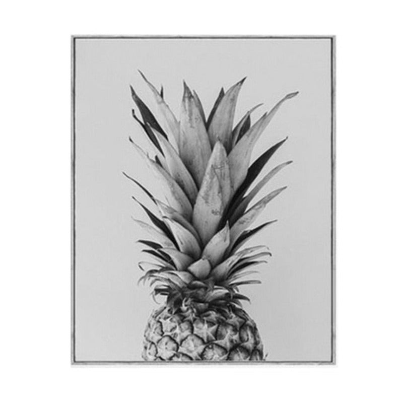 Ananas Be Brave & Kind Klassiske Sitater - Lerret Veggkunst Maleri