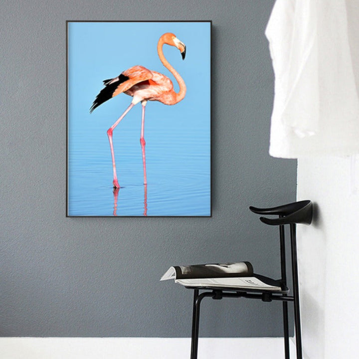 Flamingo I Havlandskap - Lerret Veggkunst Maleri