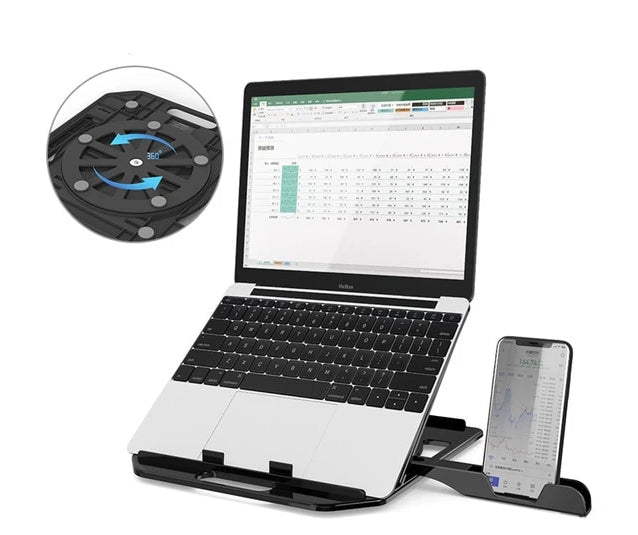RestIt - Høydejusterbart Laptop Stativ med Vifte | Skanto