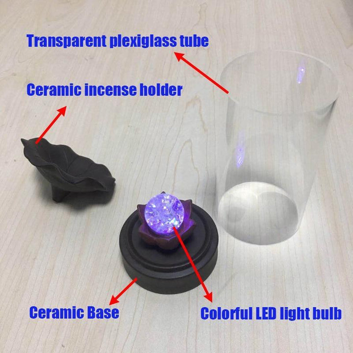 Led Crystal Ball Røkelsesmoker | Skanto