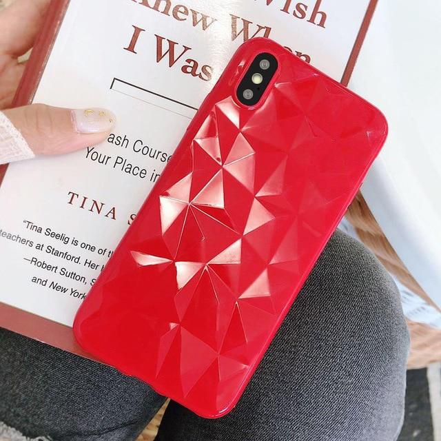 3D Diamant Form Mobiltelefon Deksel | Skanto