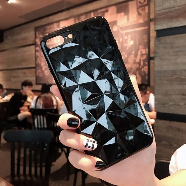 3D Diamant Form Mobiltelefon Deksel | Skanto