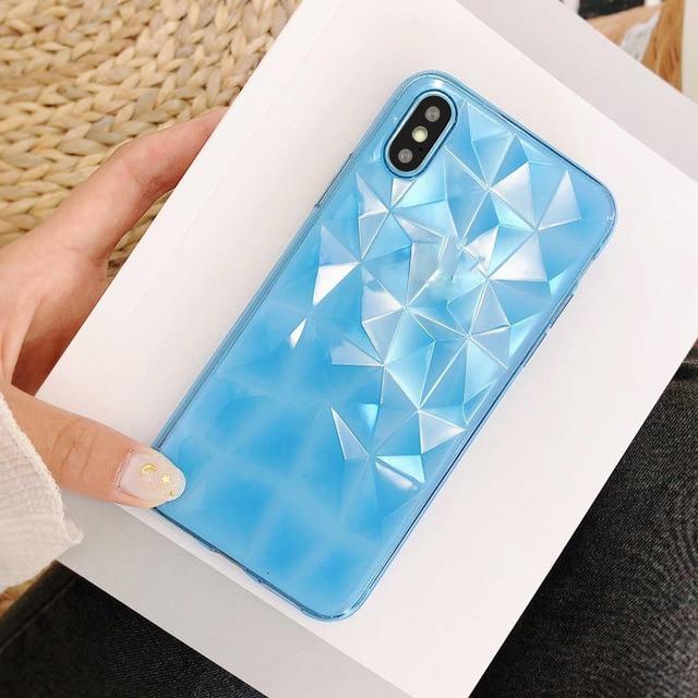 3D Diamant Form Mobiltelefon Deksel | Skanto