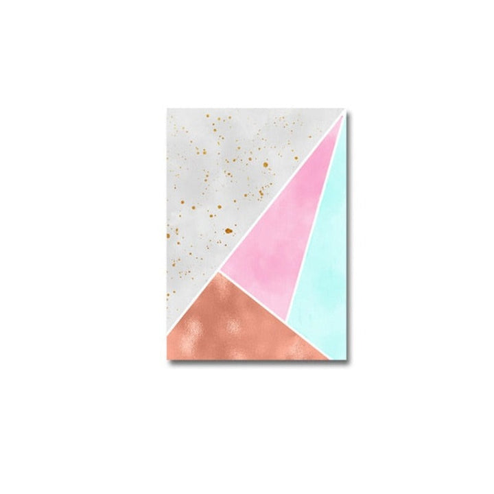 Abstract Geometric Wall Art Prints Vintage Poster - Canvas Wall Art Painting | Skanto
