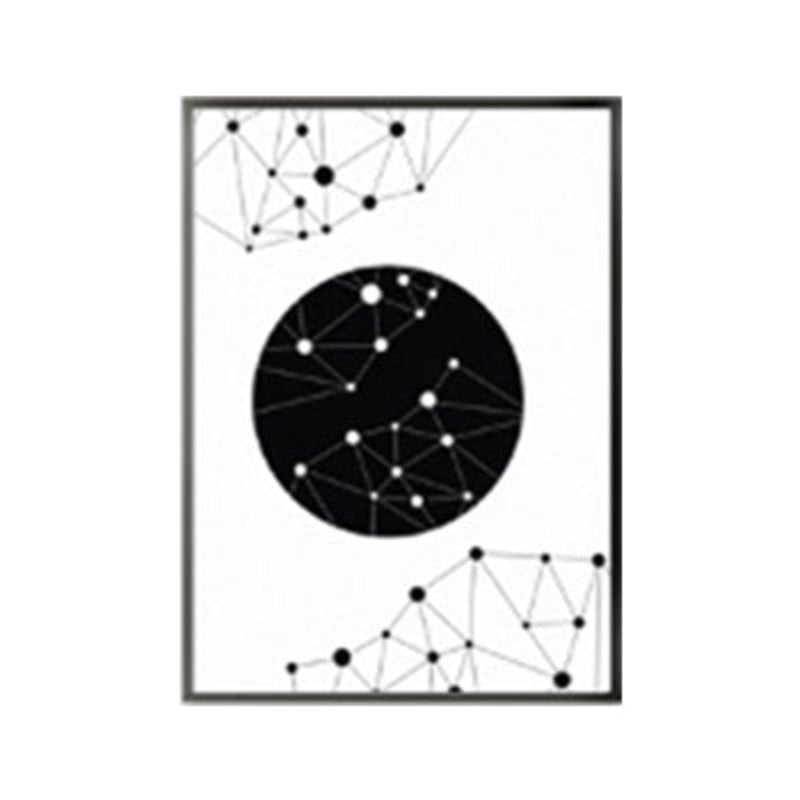Kjærlighet til geometri - Lerrets veggkunst maleri
