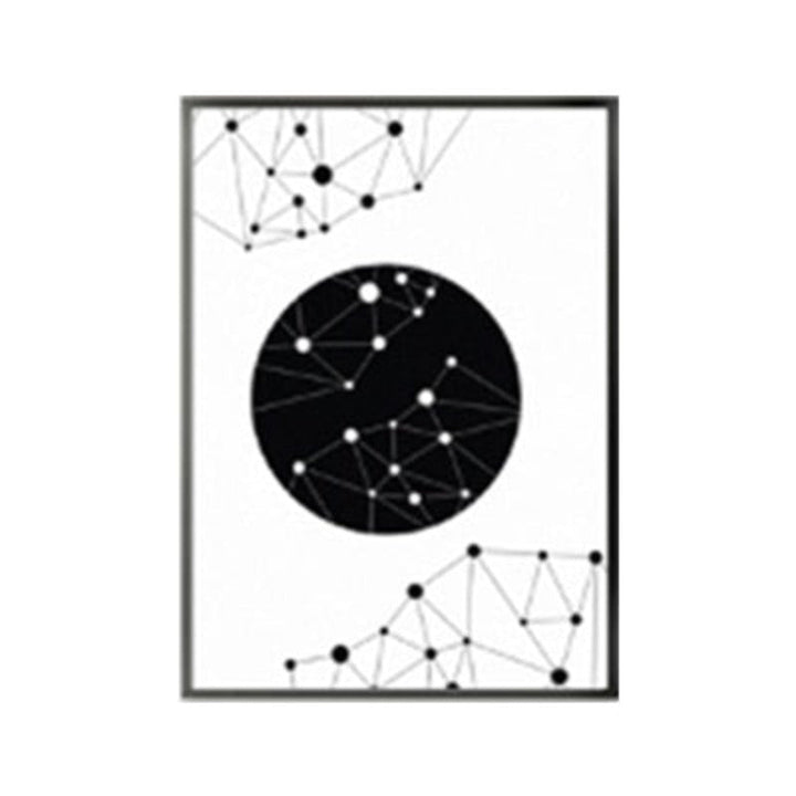 Kjærlighet til geometri - Lerrets veggkunst maleri