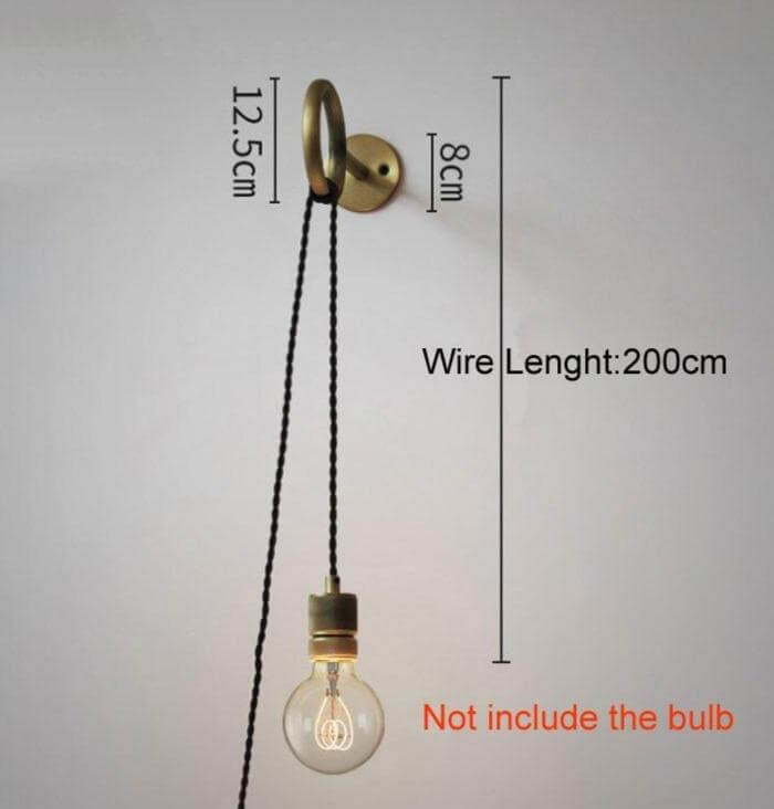 Nordic Retro Ring Vegglampe Speil | Skanto