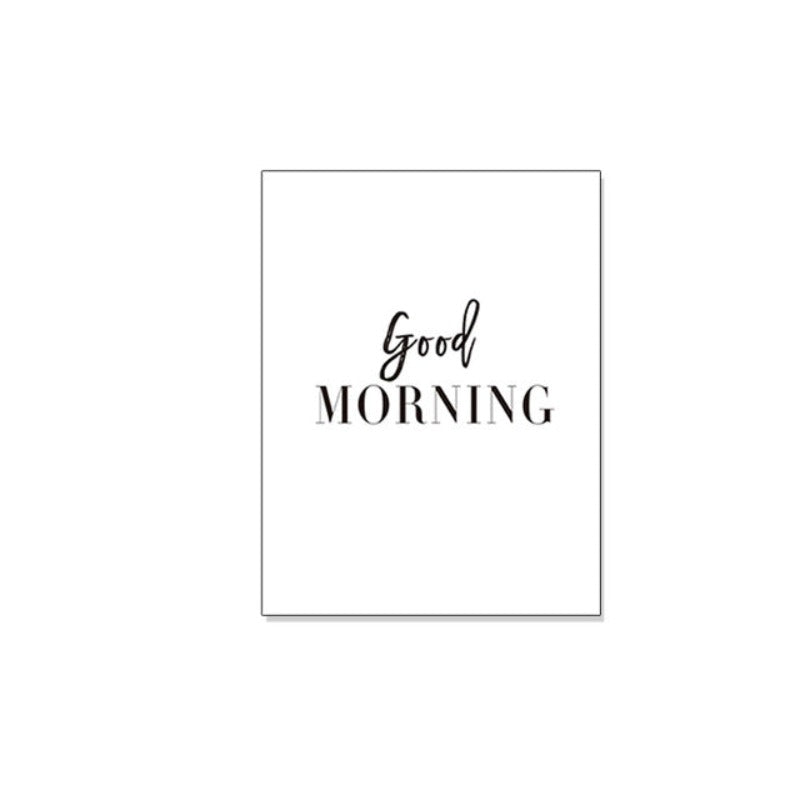 God morgen God natt - Lerret veggkunst maleri