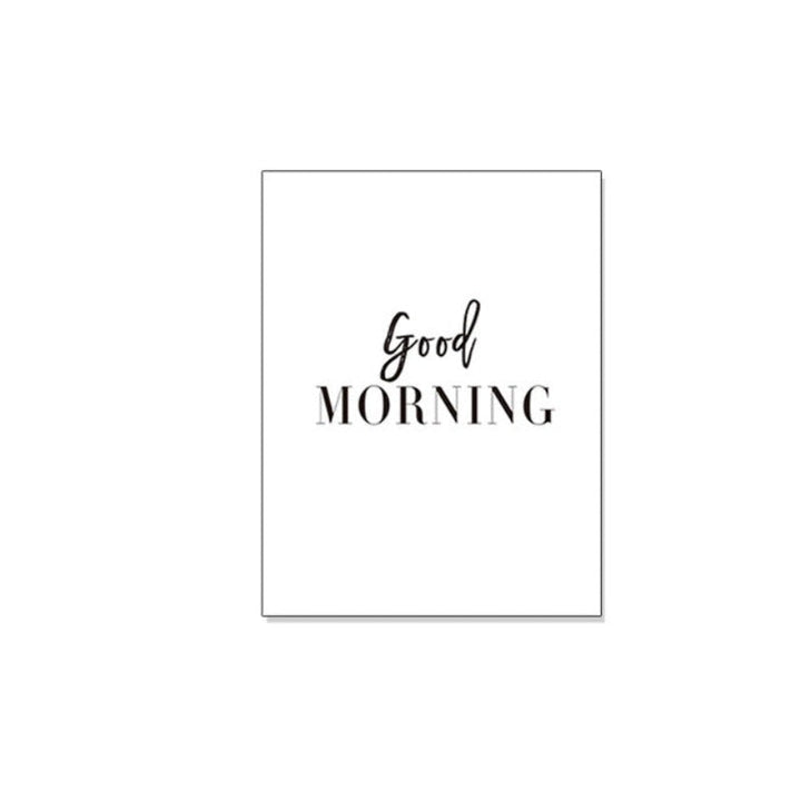 God morgen God natt - Lerret veggkunst maleri
