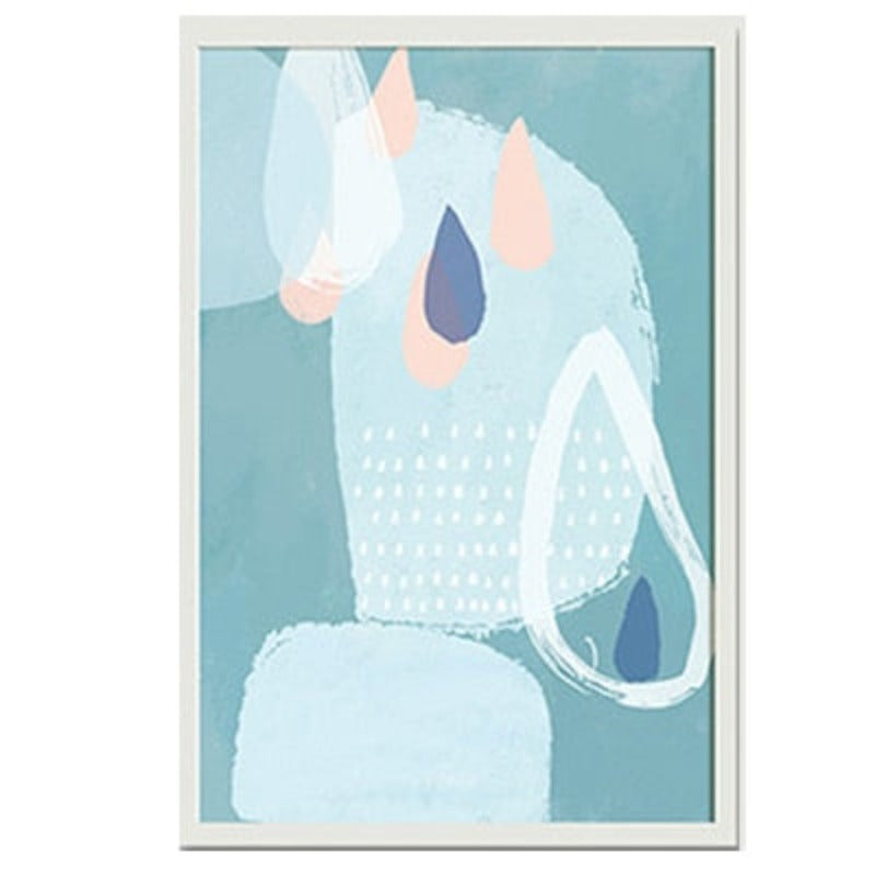 Abstract Akvarell Multi Pink Prinsesse - Lerret Veggkunst Maleri | Skanto