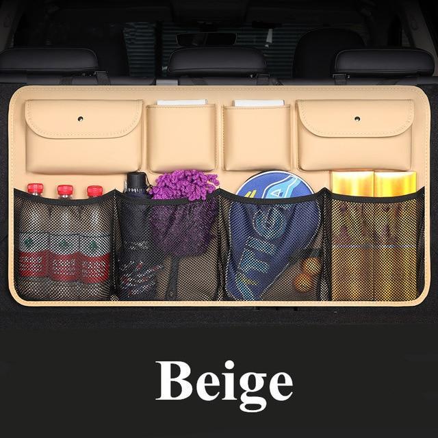 PU Lærret Bil Bagasjeorganisator | Skanto