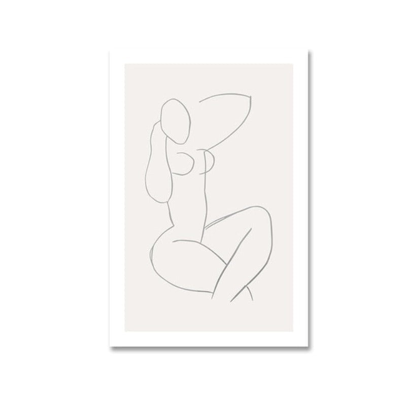 Skandinaviske vintage figurmønstre – lerretsbilder
