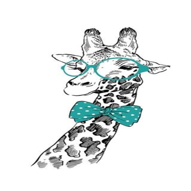 Minimalistiske Dyr Giraff Slips Nordisk Plakat - Lerret Veggkunst Maleri