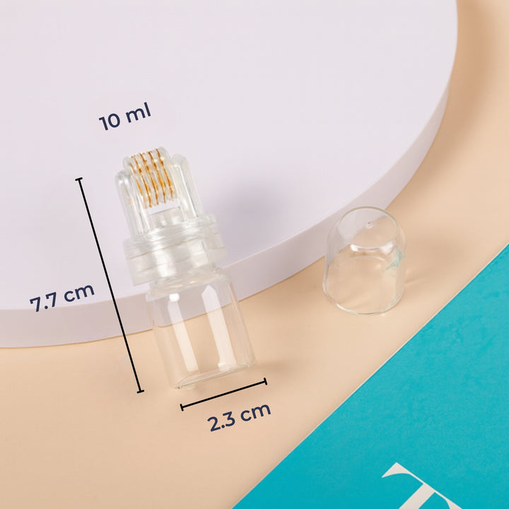 Boosts Serum Absorpsjon – Påfyllbar Flaske & Fine Nåler – Trygg Hjemmepleie Skanto