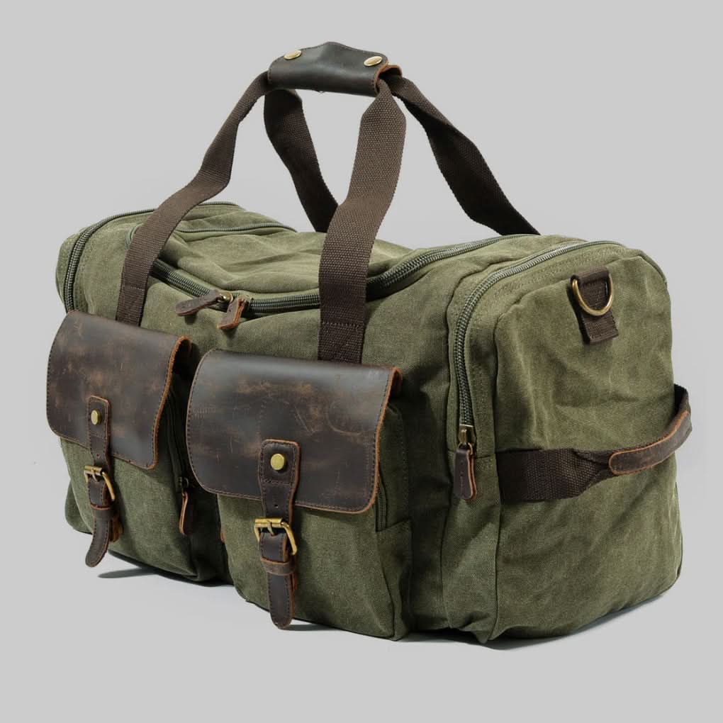 Skanto | Vanguard Voksduker & Lær Reise Duffle – 36,5L