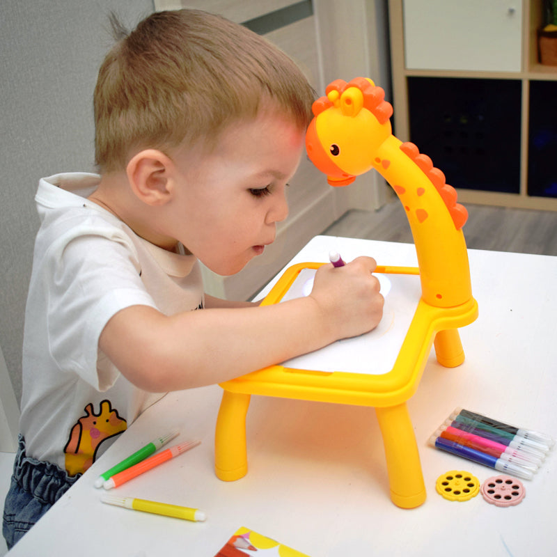 DinoSketch Tavle - Kreativ Tegnebrett med 12-delt Sett Skanto