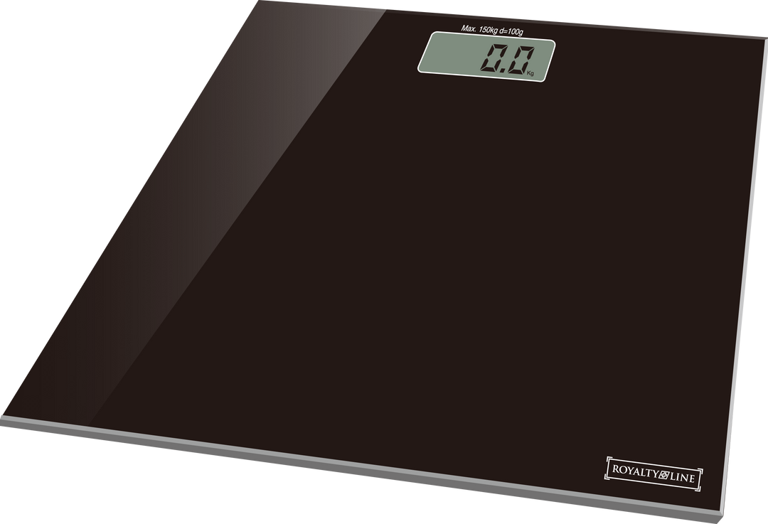 Kroppsskala laget av herdet glass (150 kg) Svart - Elektronisk | Skanto