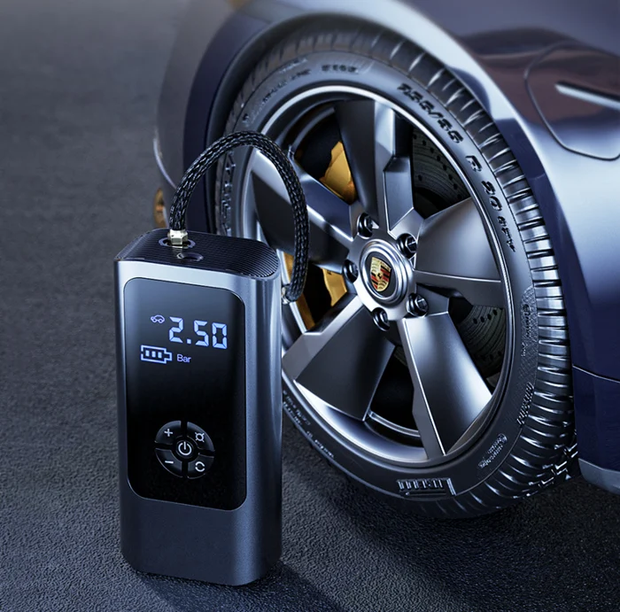 PowerPump Trådløs Luftkompressor – 150 PSI Dekkpumpe med Digital Skjerm & LED | Skanto