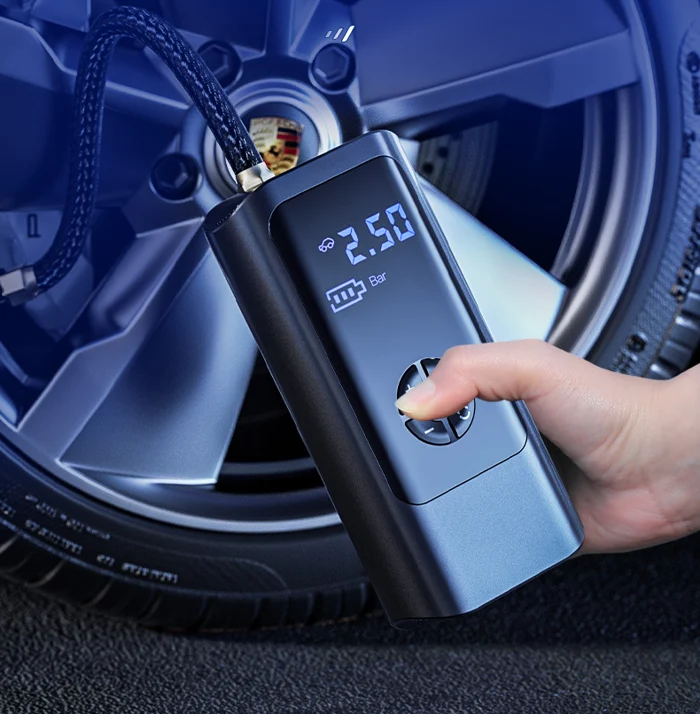 PowerPump Trådløs Luftkompressor – 150 PSI Dekkpumpe med Digital Skjerm & LED | Skanto