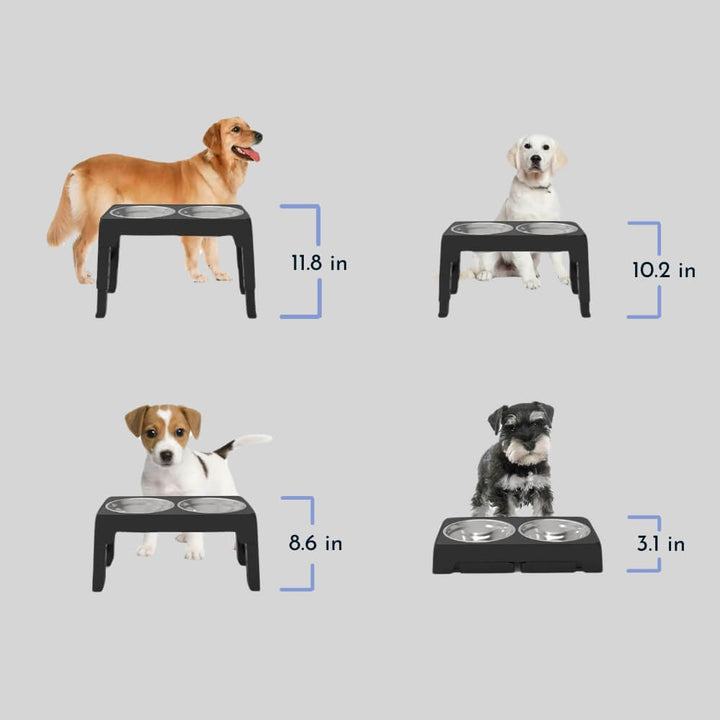 PupLift Hevet Hundeskål – Ergonomisk & Langsom Fôring for Sunne Måltider | Skanto