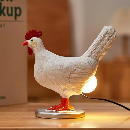 Skanto | Dekorativ Bordlampe i Kyllingform med Mykt LED Lys