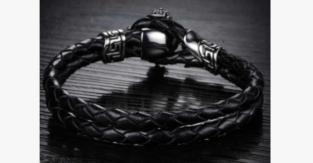 Skanto | Vintage Cross Herrearmbånd